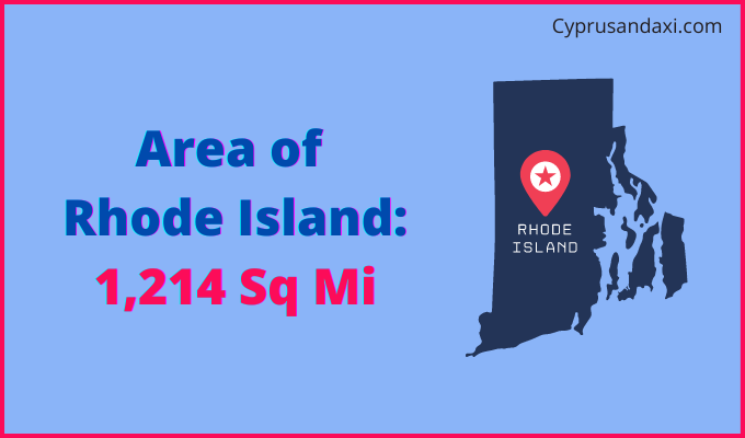 Area of Rhode Island compared to Estonia