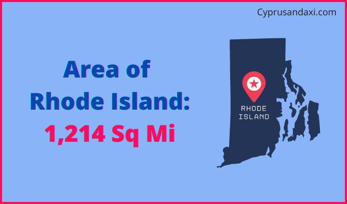 Area of Rhode Island compared to Ghana