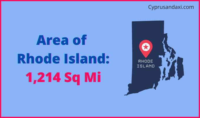 Area of Rhode Island compared to Guyana