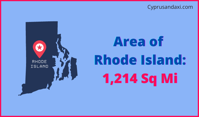 Area of Rhode Island compared to Lebanon