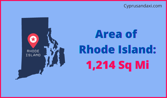 Area of Rhode Island compared to Monaco