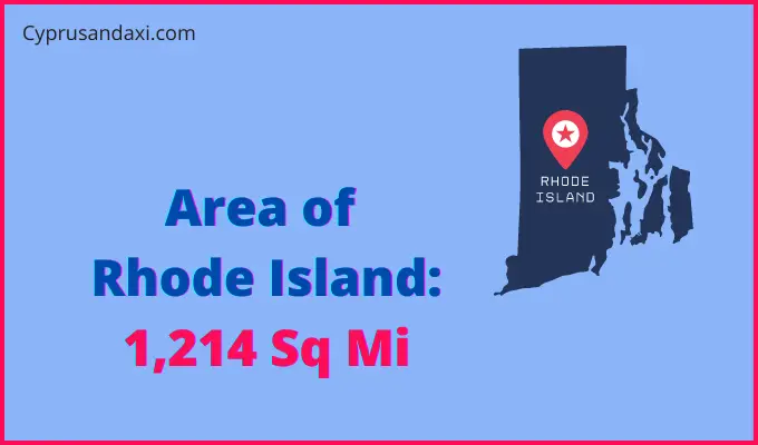 Area of Rhode Island compared to Thailand