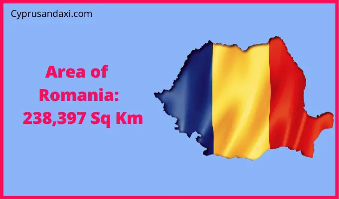 Area of Romania compared to Oklahoma