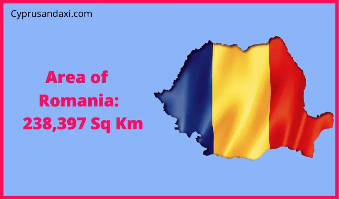Area of Romania compared to Oregon