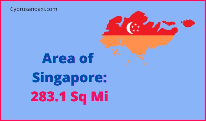 Area of Singapore compared to Vermont