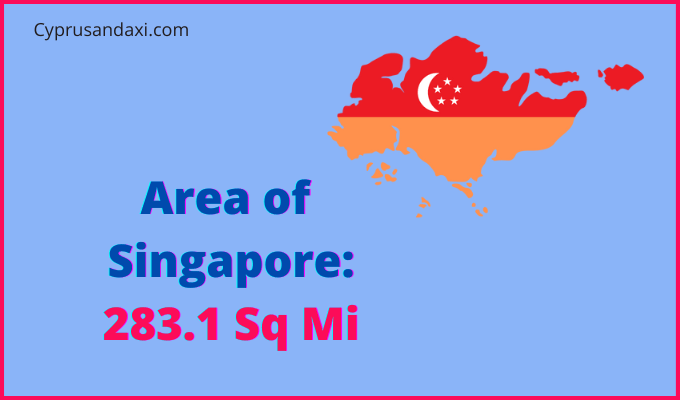 Area of Singapore compared to Washington