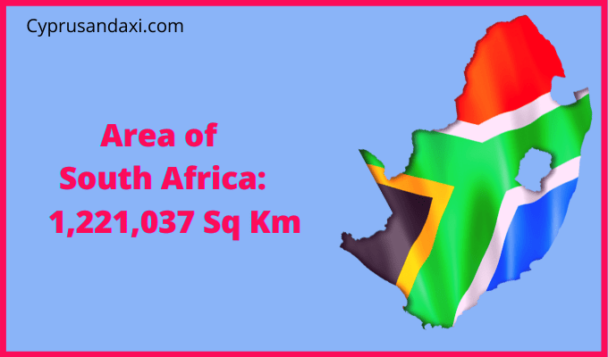 Area of South Africa compared to Michigan