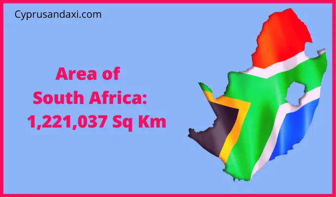 Area of South Africa compared to Minnesota