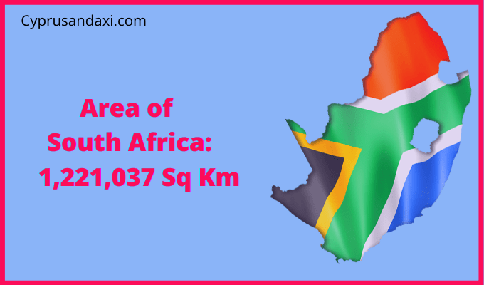 Area of South Africa compared to Montana