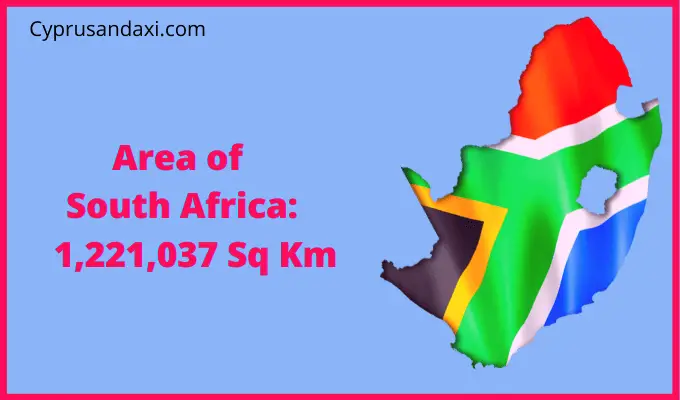 Area of South Africa compared to New York