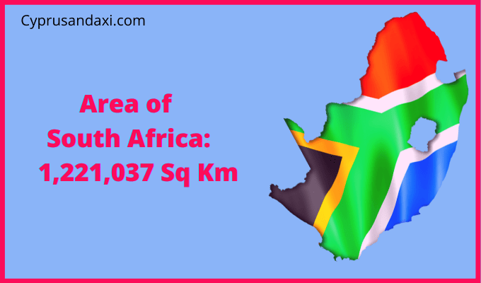 Area of South Africa compared to North Carolina