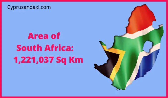 Area of South Africa compared to Oregon