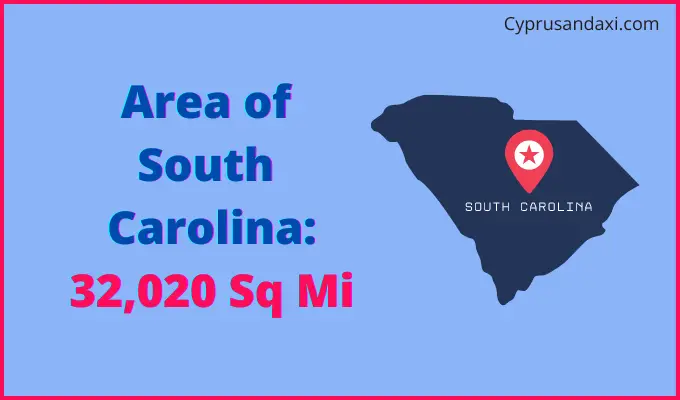 Area of South Carolina compared to Argentina