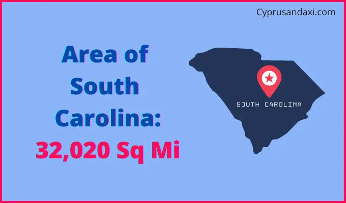 Area of South Carolina compared to Chile