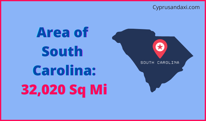 Area of South Carolina compared to Guatemala