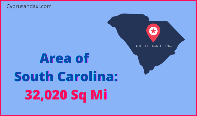 Area of South Carolina compared to Thailand