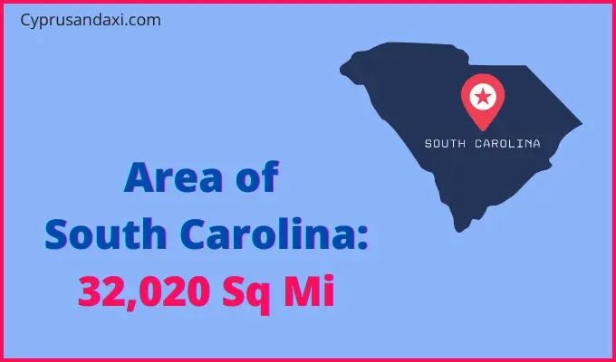 Area of South Carolina compared to Zambia