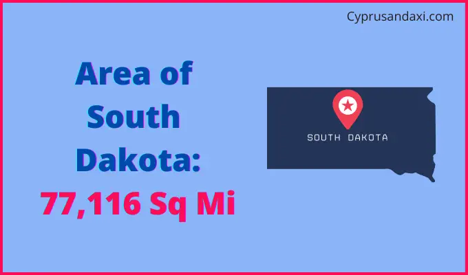 Area of South Dakota compared to Congo