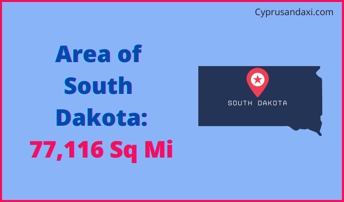 Area of South Dakota compared to Ecuador