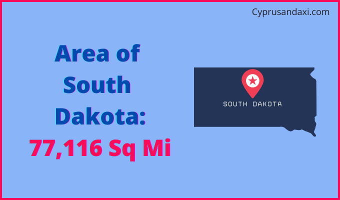 Area of South Dakota compared to Germany