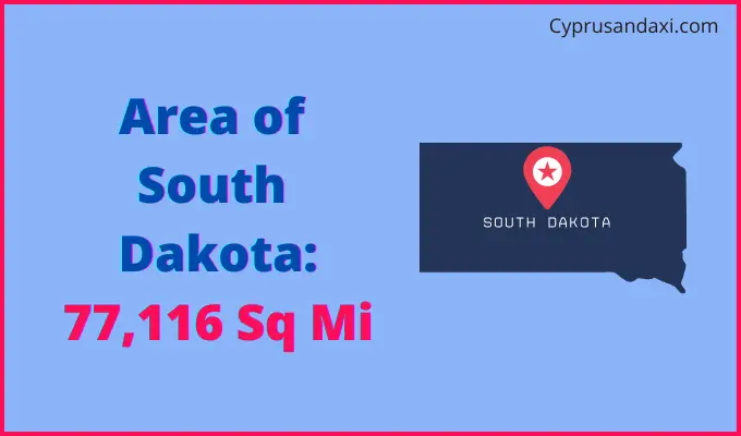 Area of South Dakota compared to Honduras