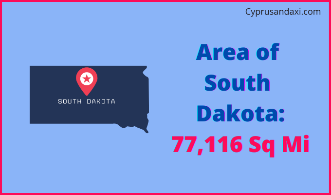 Area of South Dakota compared to Liberia