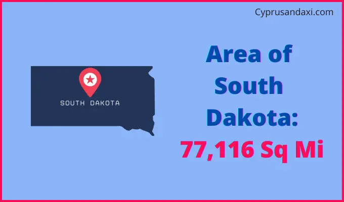 Area of South Dakota compared to Nicaragua
