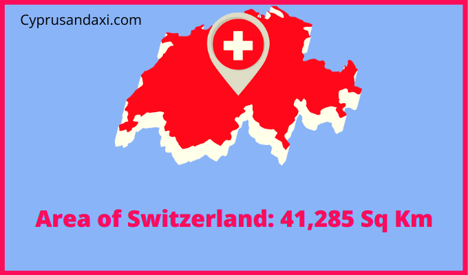Area of Switzerland compared to Nevada