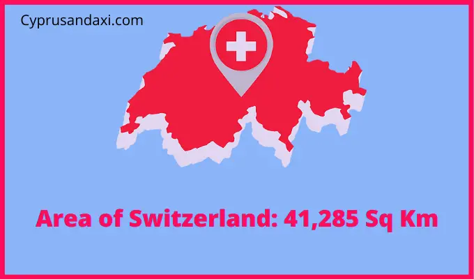 Area of Switzerland compared to Pennsylvania