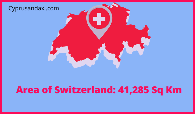 Area of Switzerland compared to Virginia