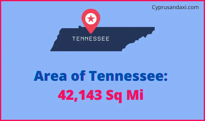 Area of Tennessee compared to Argentina