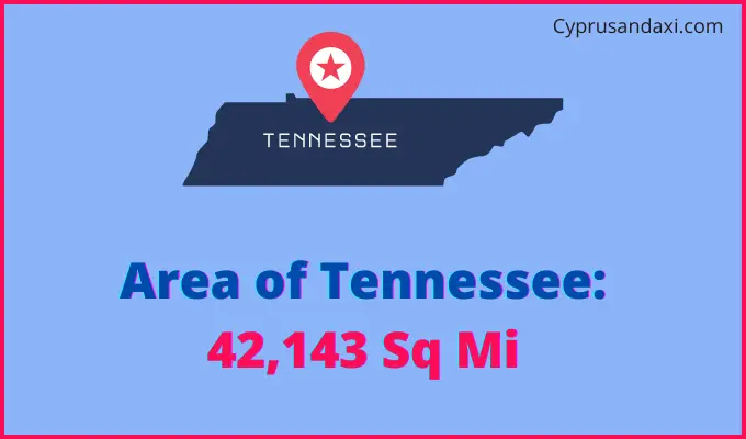 Area of Tennessee compared to Burundi
