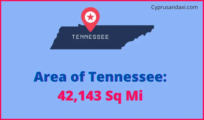 Area of Tennessee compared to Costa Rica
