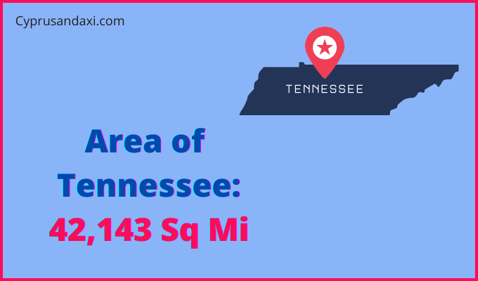 Area of Tennessee compared to Monaco