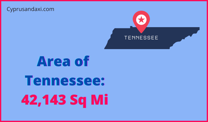 Area of Tennessee compared to Myanmar