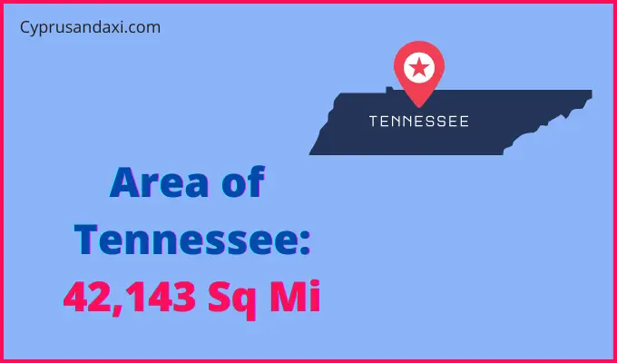 Area of Tennessee compared to Peru