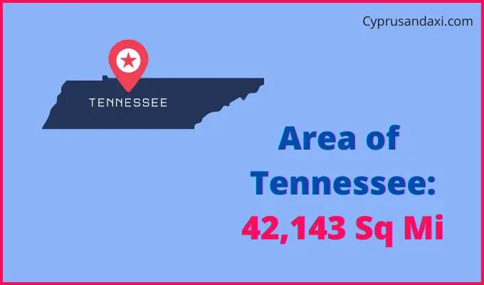 Area of Tennessee compared to the United Arab Emirates