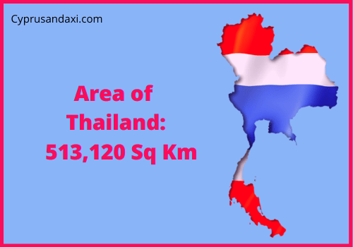 Area of Thailand compared to Michigan