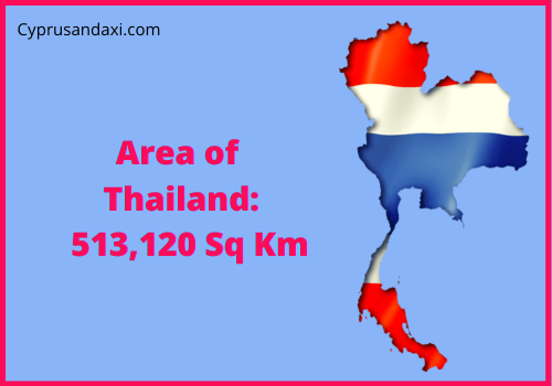 Area of Thailand compared to Mississippi