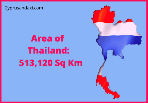 Area of Thailand compared to Missouri