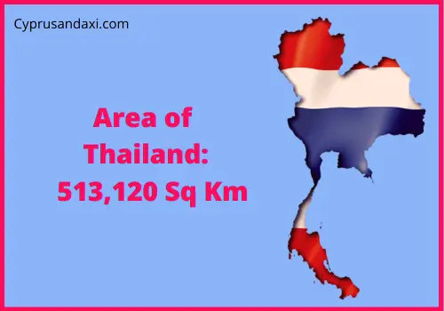 Area of Thailand compared to New York