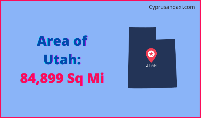 Area of Utah compared to Congo