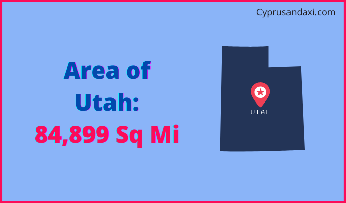 Area of Utah compared to Costa Rica
