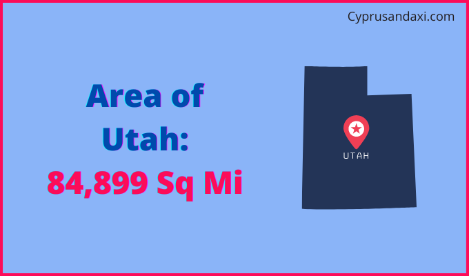 Area of Utah compared to Egypt
