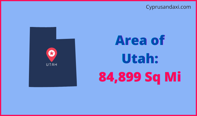 Area of Utah compared to Iran
