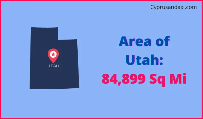 Area of Utah compared to Iraq