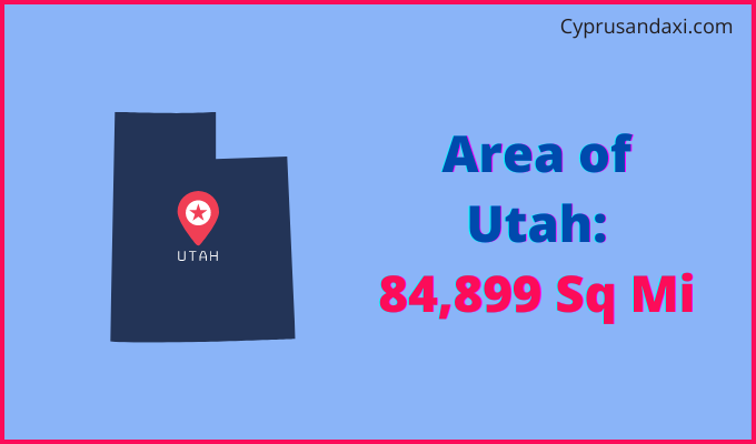 Area of Utah compared to Lithuania
