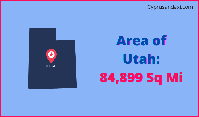 Area of Utah compared to Malaysia