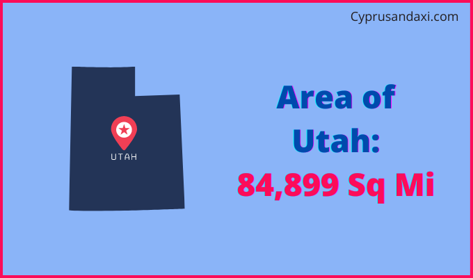 Area of Utah compared to Oman