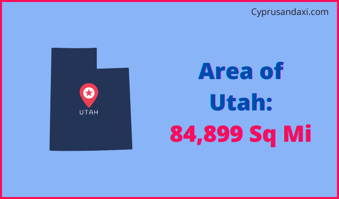 Area of Utah compared to Paraguay